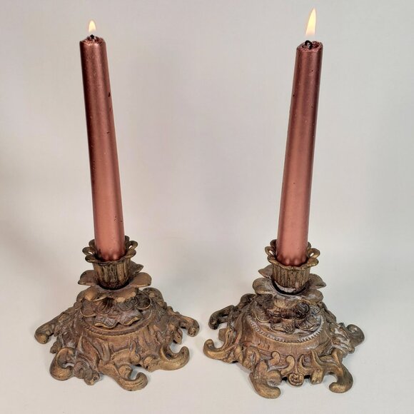 Vintage Pair of Candle Holders - Picture 1 of 13